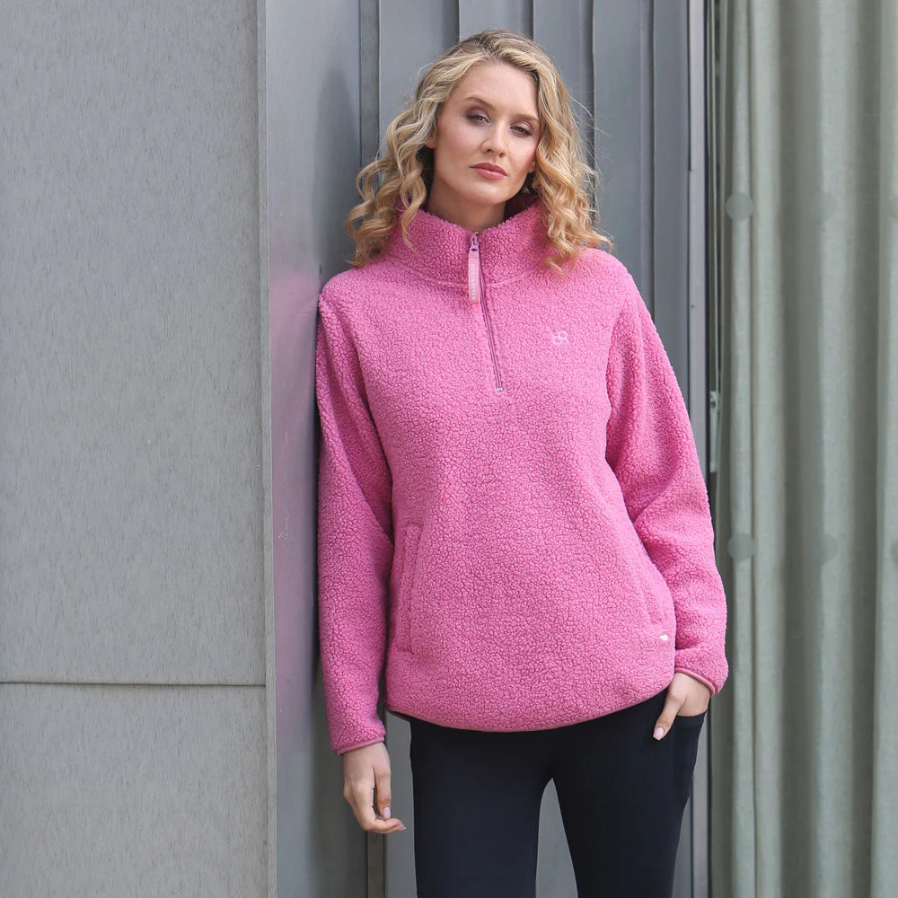 Relax & Renew Julia Half Zip Pink8 - Image 3