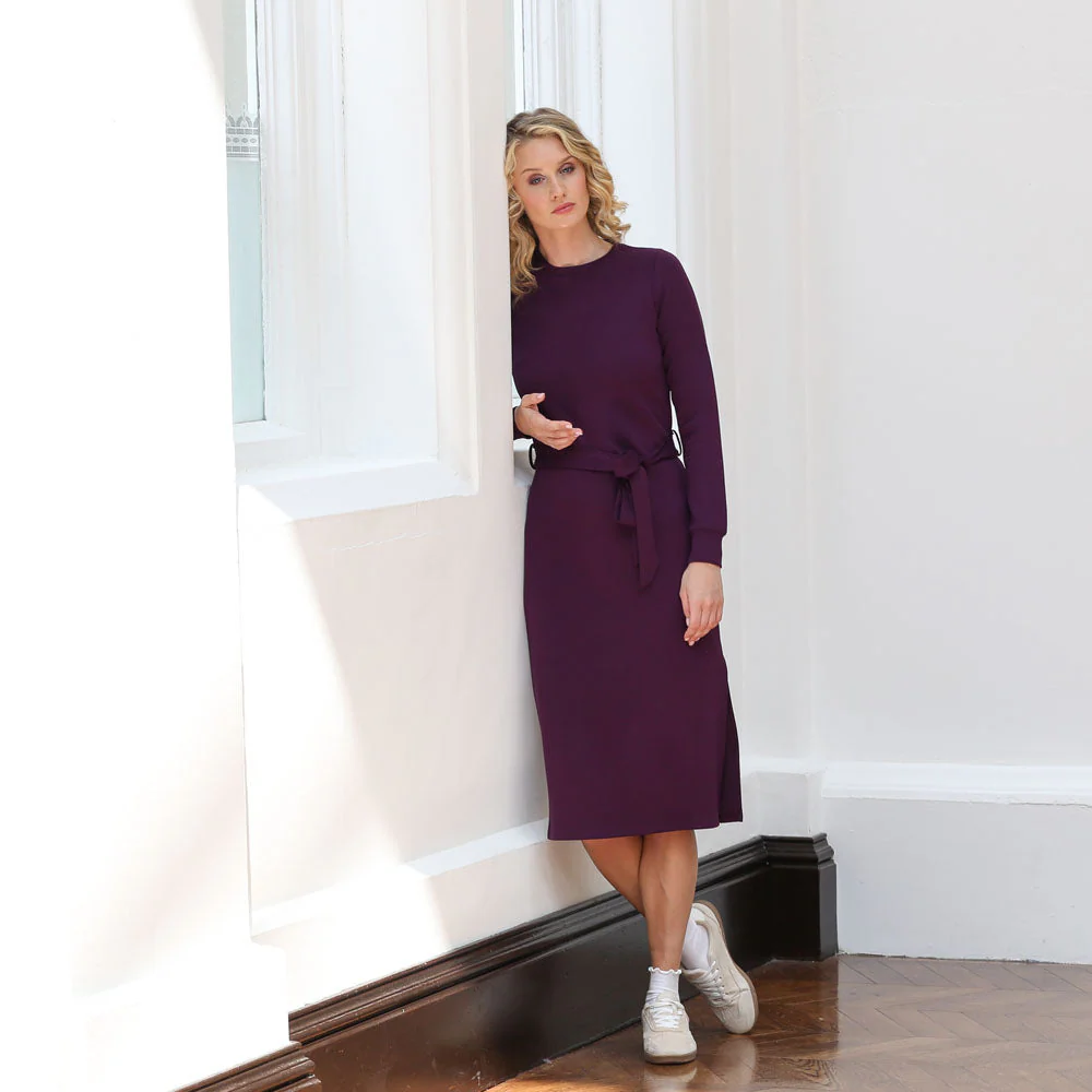 Relax & Renew Lynette Dress Plum - Image 2