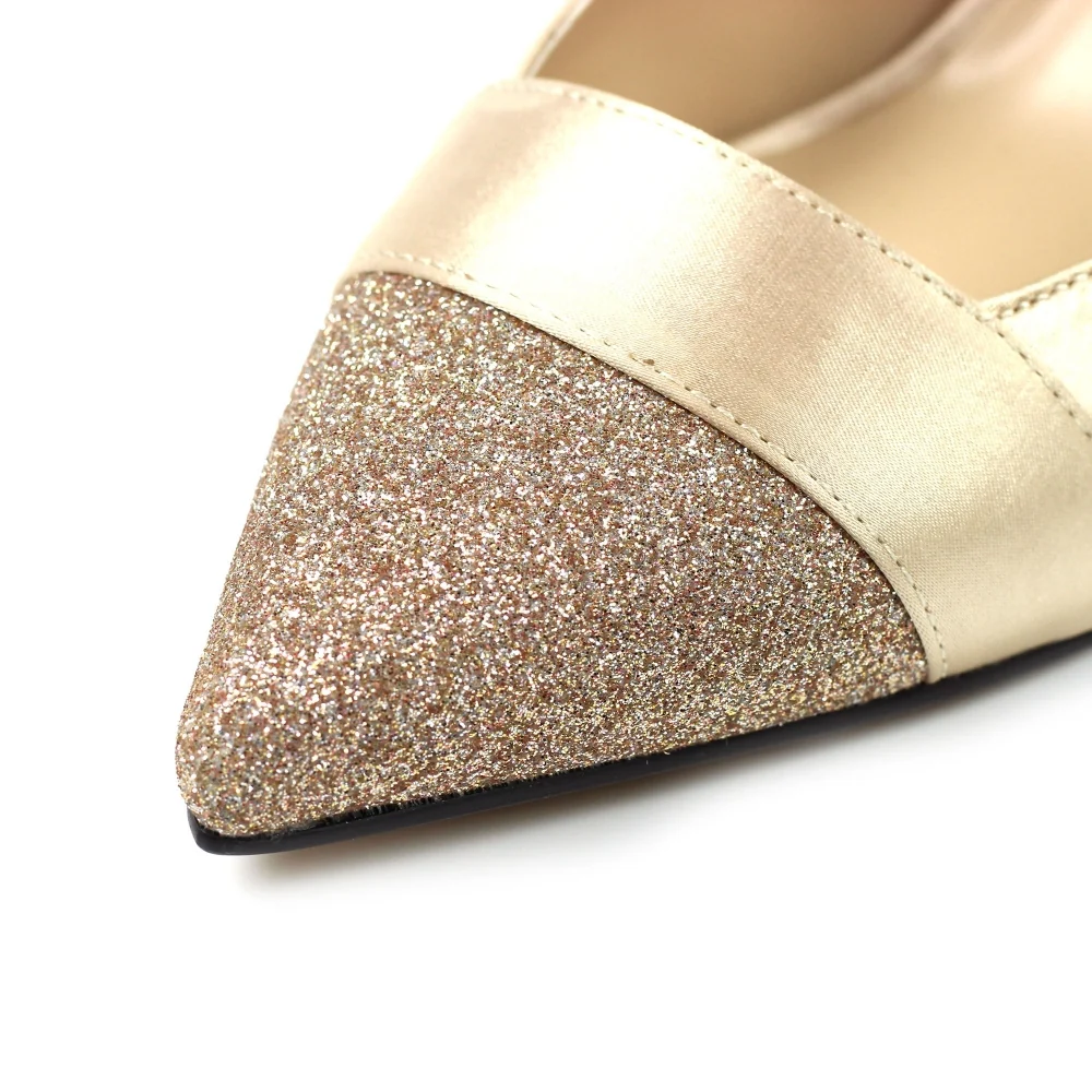 Rowena champagne court slingback - Image 6
