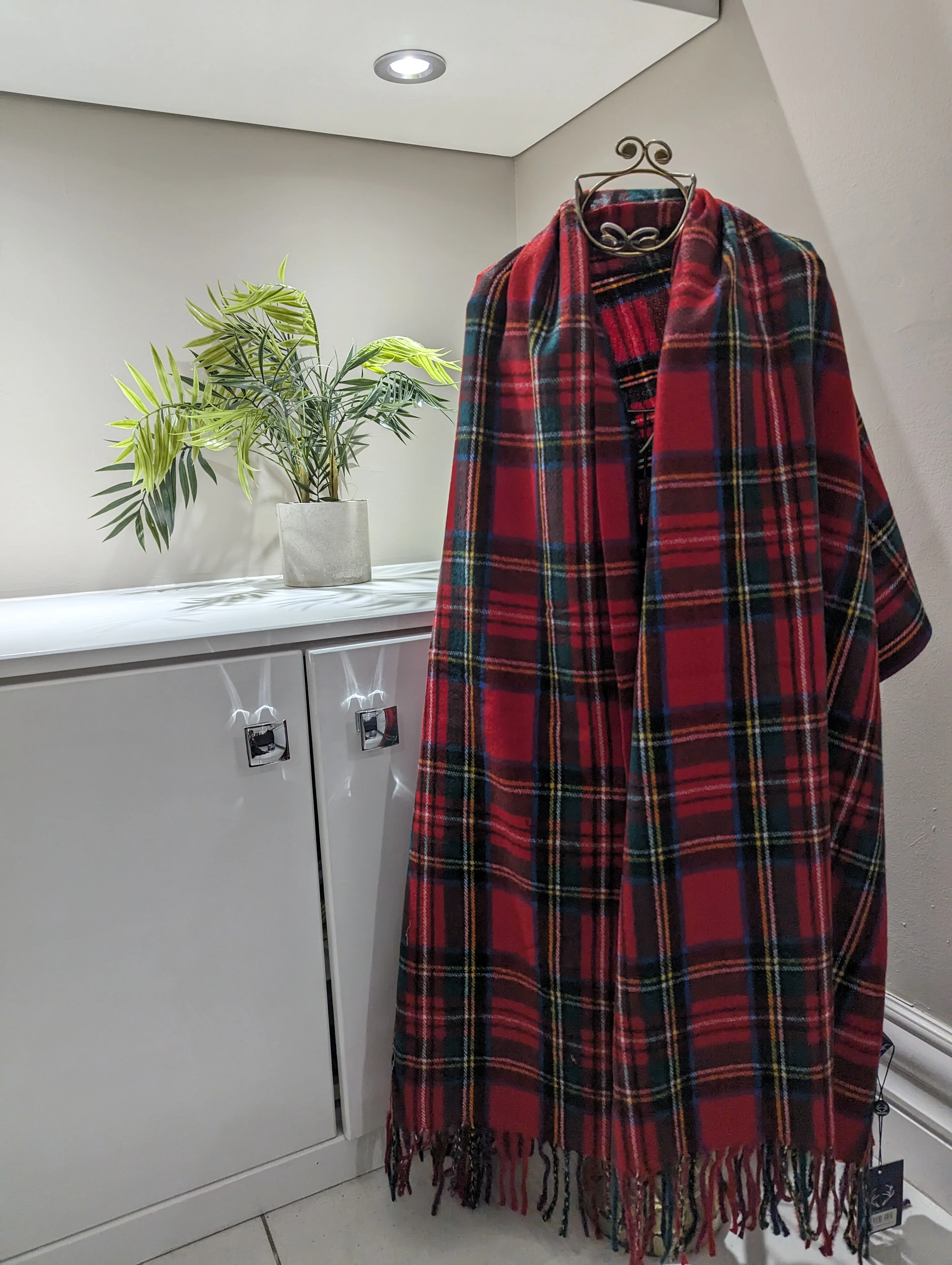 Sally large tartan scarf - Image 2