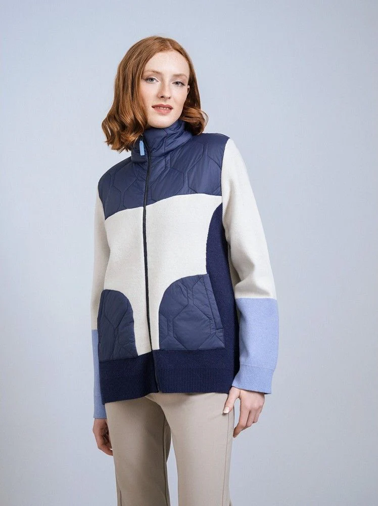 SCORZZO 225238 QUILTED KNIT JACKET