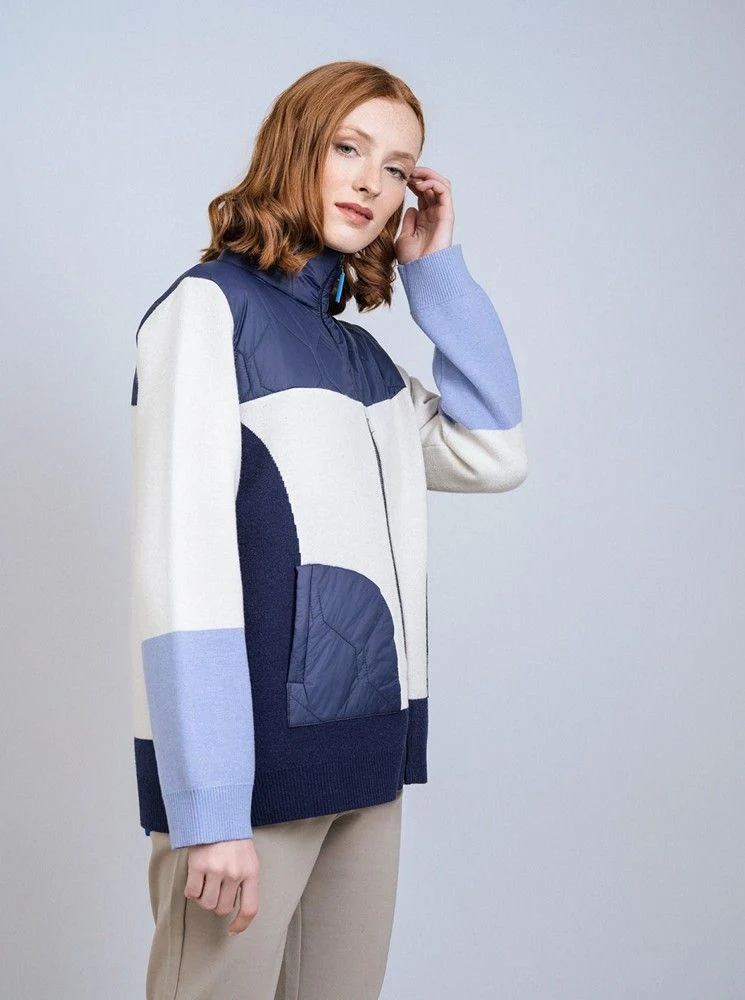 SCORZZO 225238 QUILTED KNIT JACKET - Image 2