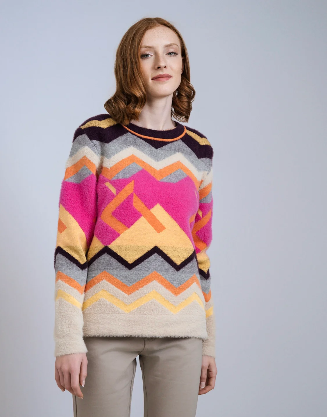 Scorzzo Chevron Knit Jumper - Image 2