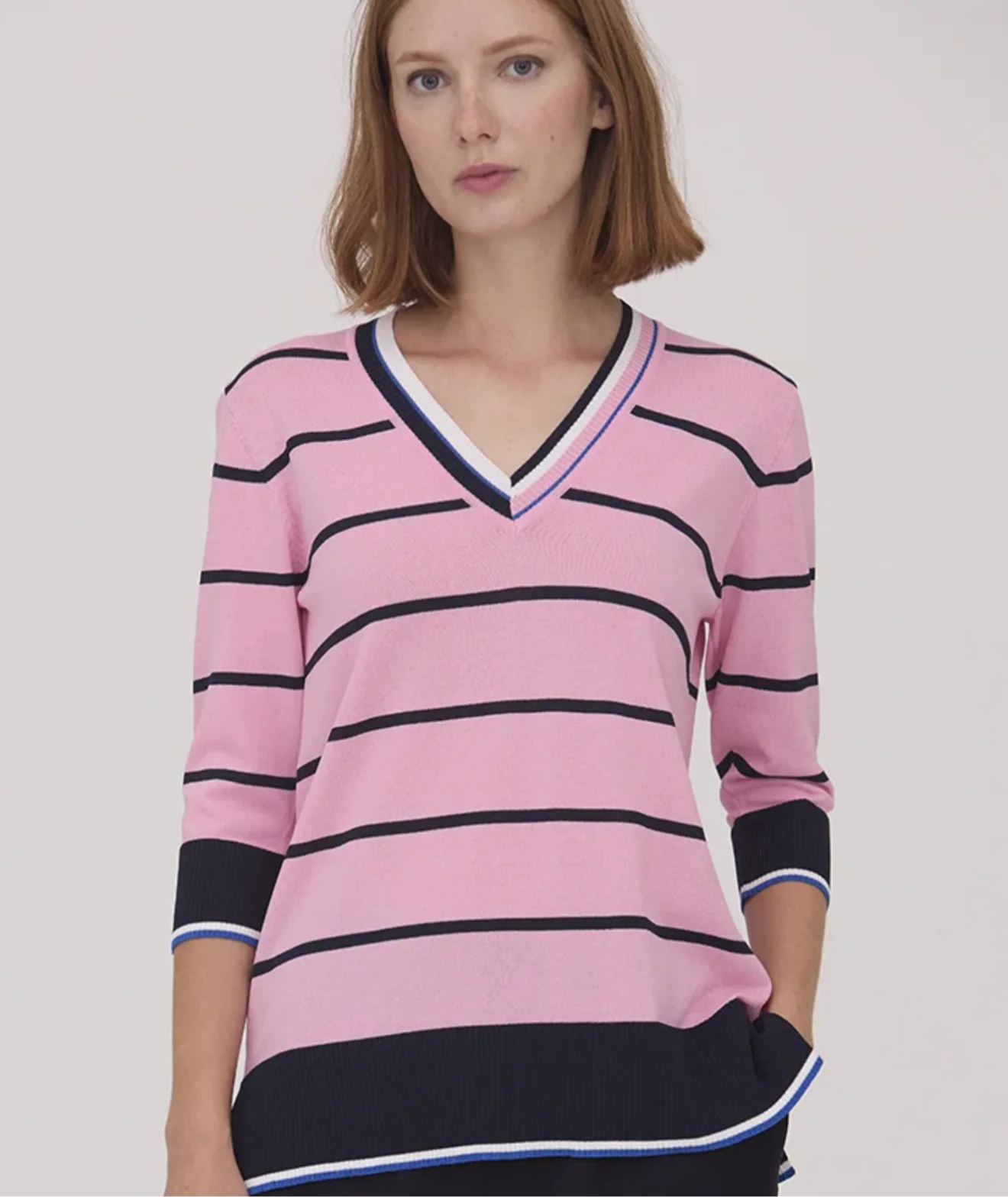 Scorzzo pink/navy jumper - Image 3