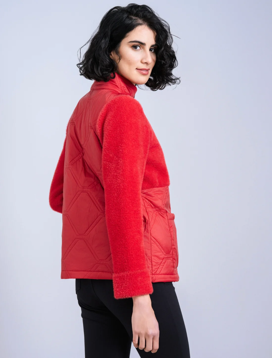 Scorzzo Red Zip-Up Fleece Jacket - Image 3