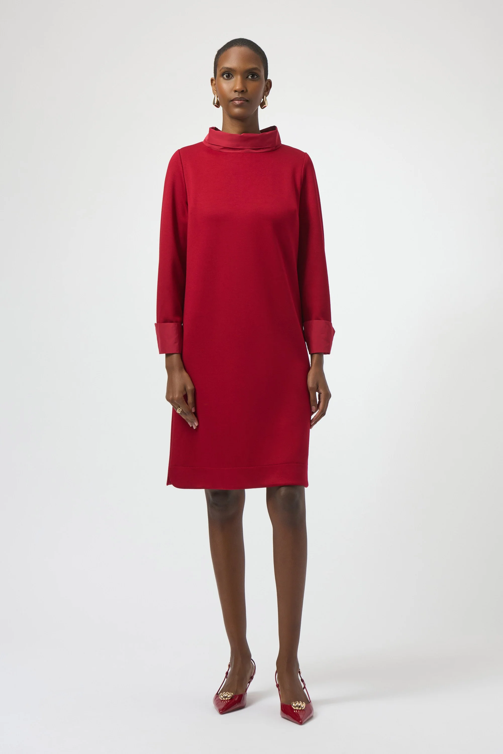 Scuba Jersey & Memory Trapeze Dress 254149