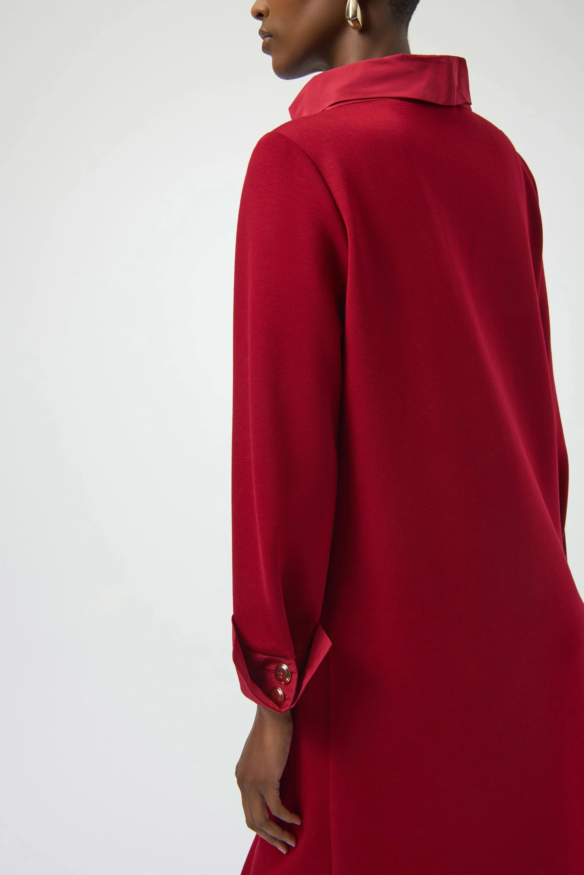 Scuba Jersey & Memory Trapeze Dress 254149 - Image 3