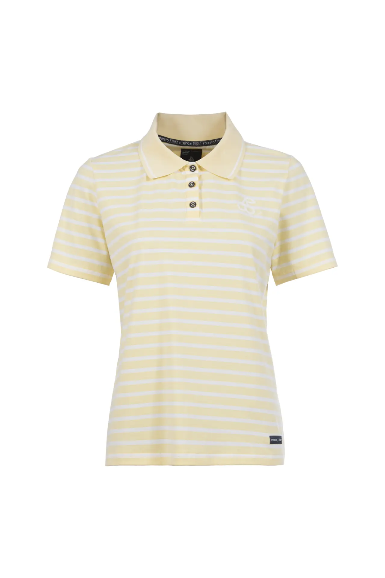 Sequesto Lemon Stripe Polo Shirt - Image 2