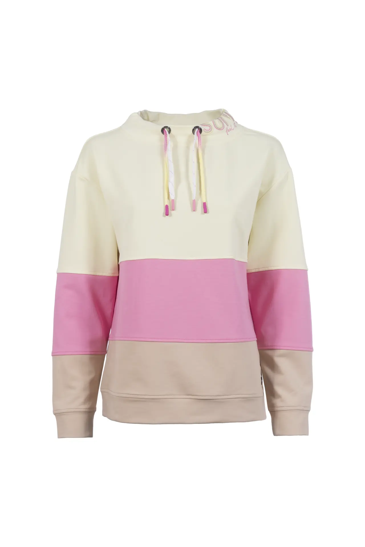 Sequesto Lightweight sweatshirt fabric, full-length sleeves, round neck with drawstring - Image 2