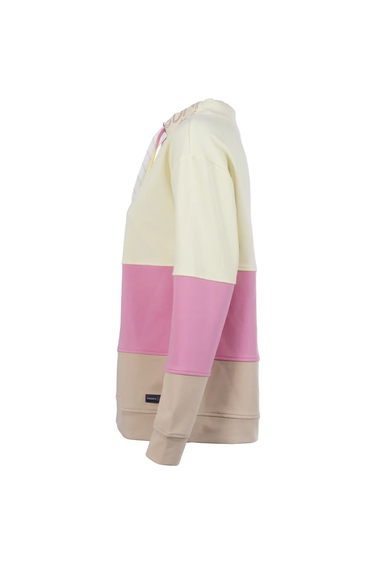 Sequesto Lightweight sweatshirt fabric, full-length sleeves, round neck with drawstring - Image 3