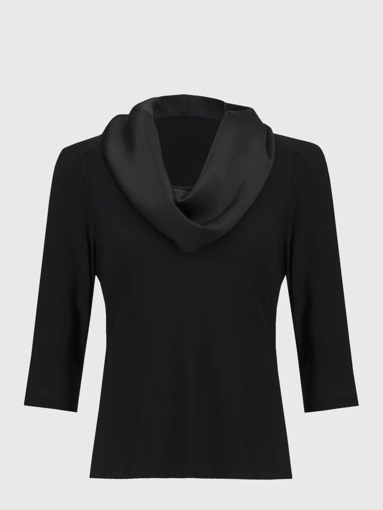Silky knit and satin fitted top - Image 4