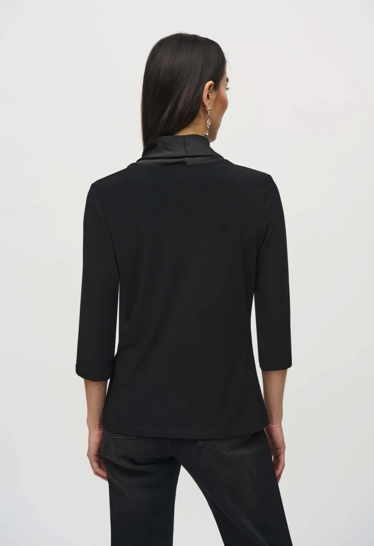 Silky knit and satin fitted top - Image 5