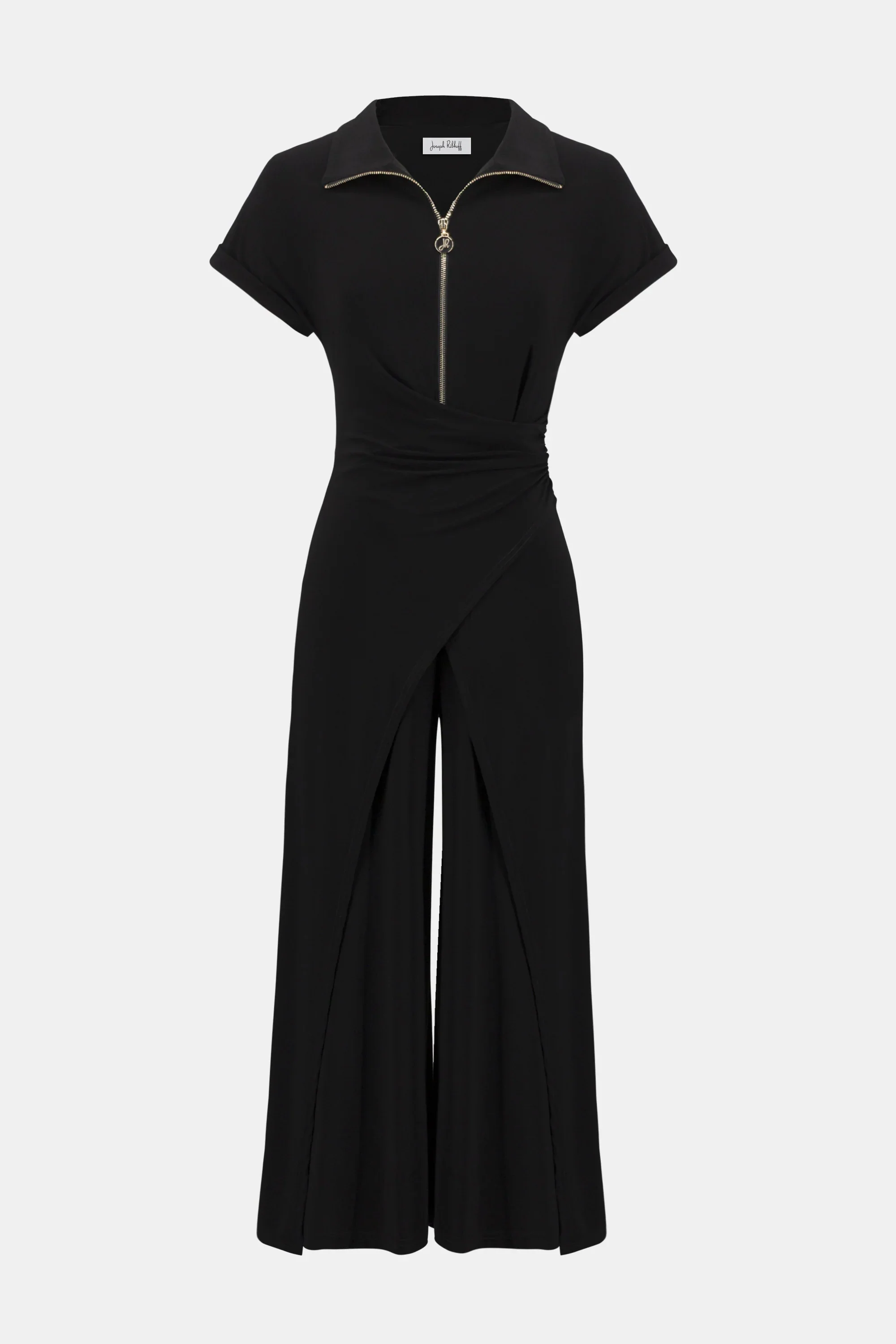 Silky Knit Culotte Jumpsuit With Gold Zipper
261255 - Image 5