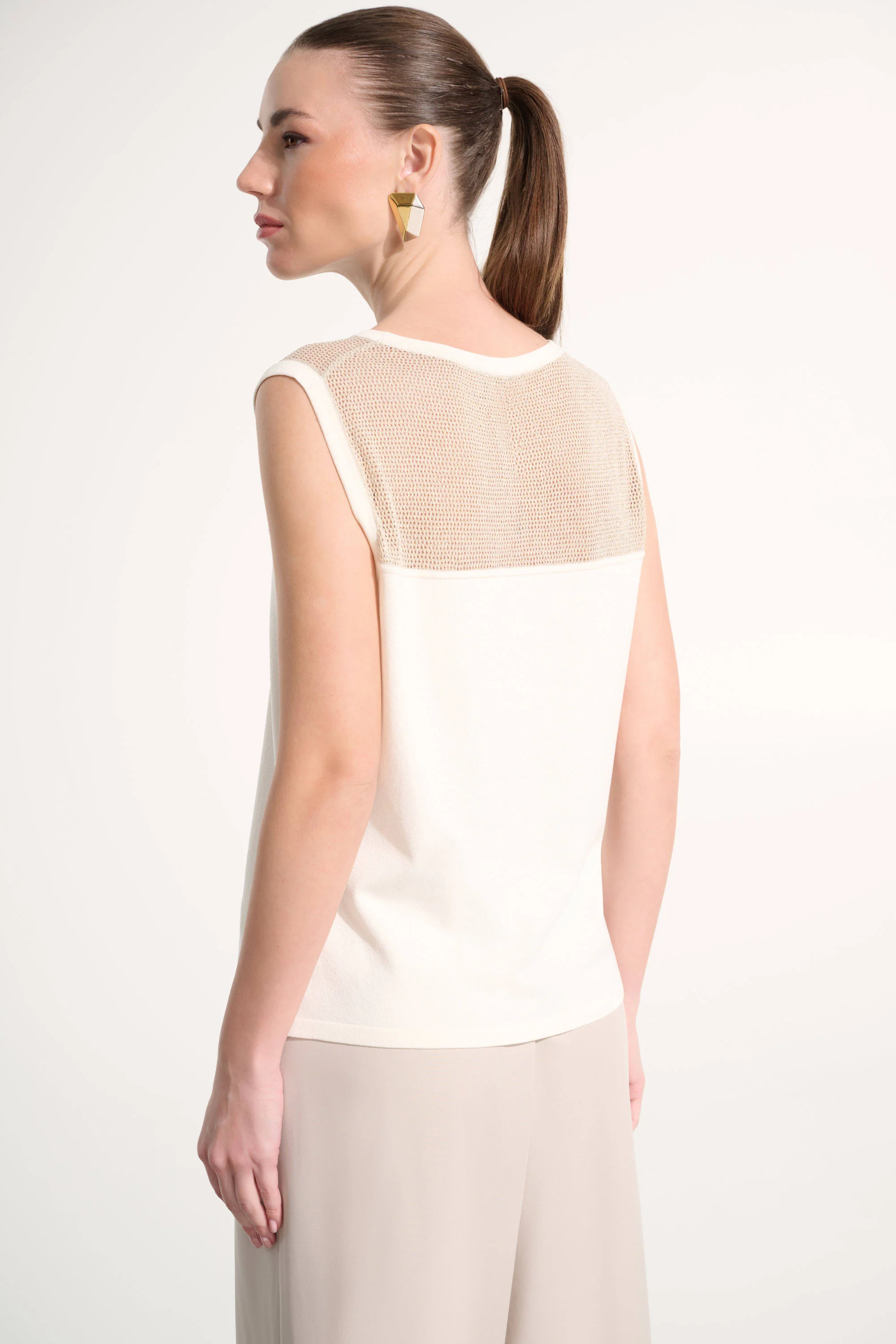 Soft Knit Straight Cami With Mesh Yoke
262612 - Image 5