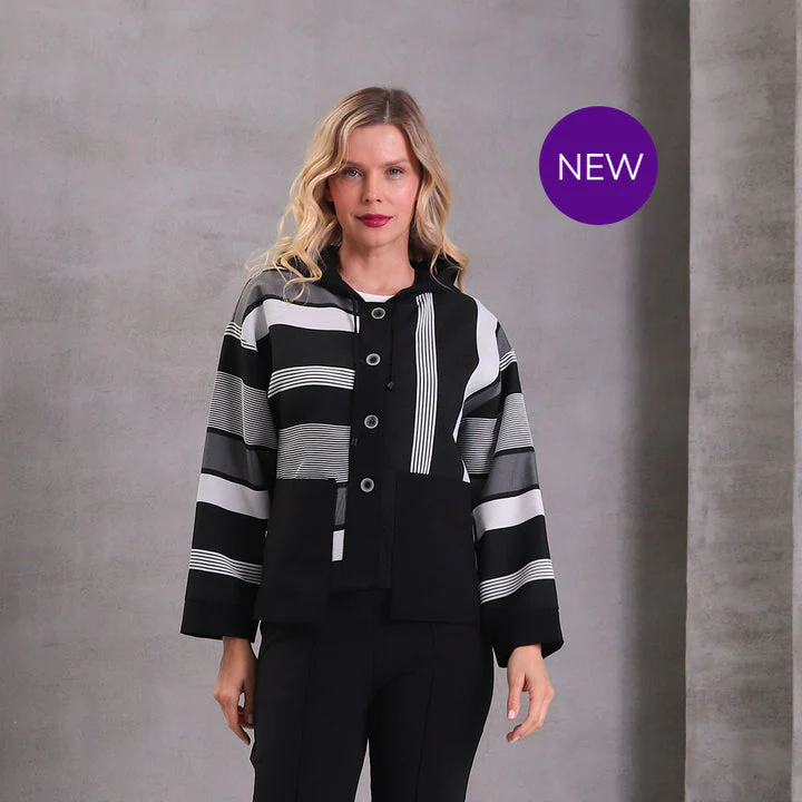 Inco Striped Hooded Jacket - Image 3