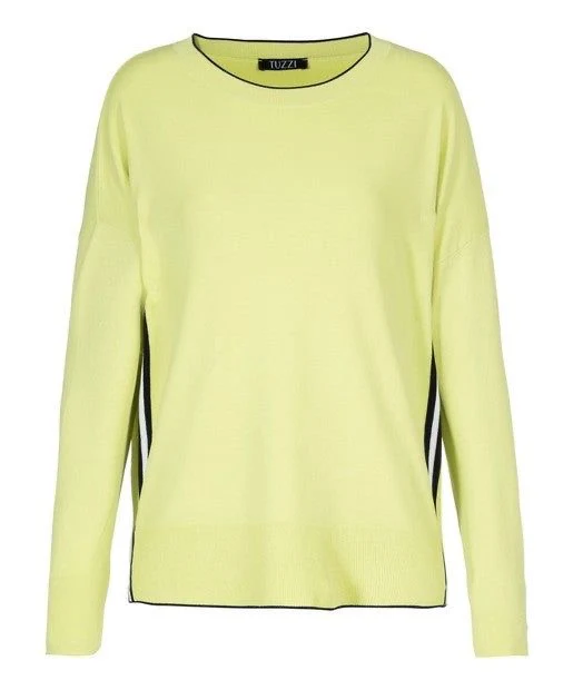TUZZI 411.057 Diva state of mind- Lime jumper - Image 2