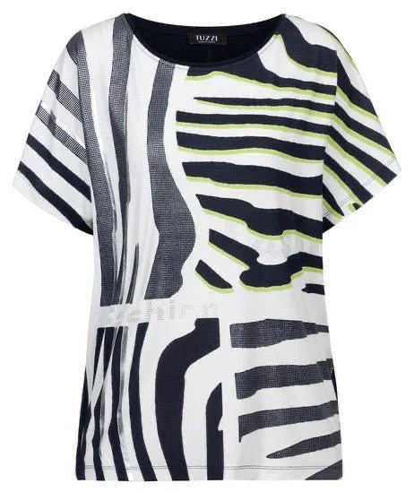 TUZZI 411.454 Diva state of mind- Zebra T-Shirt - Image 2