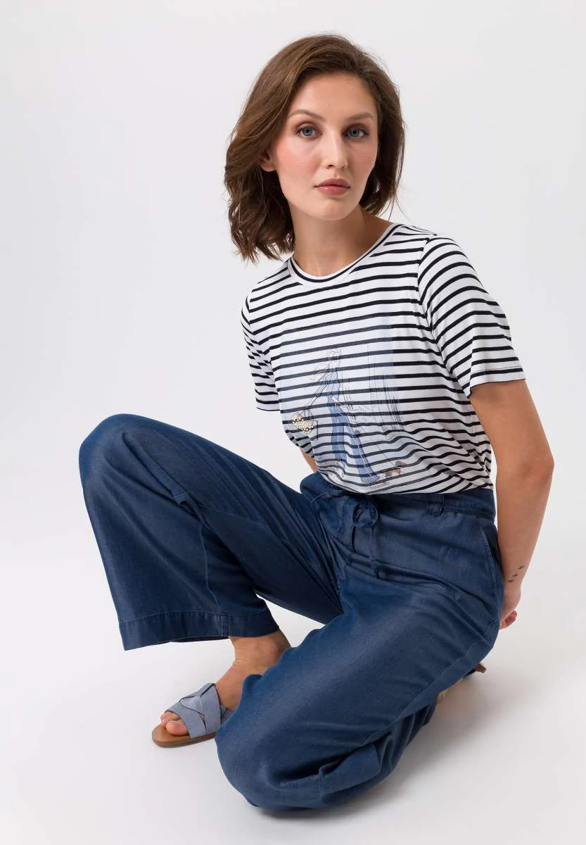 Tuzzi denim look trousers - Image 2