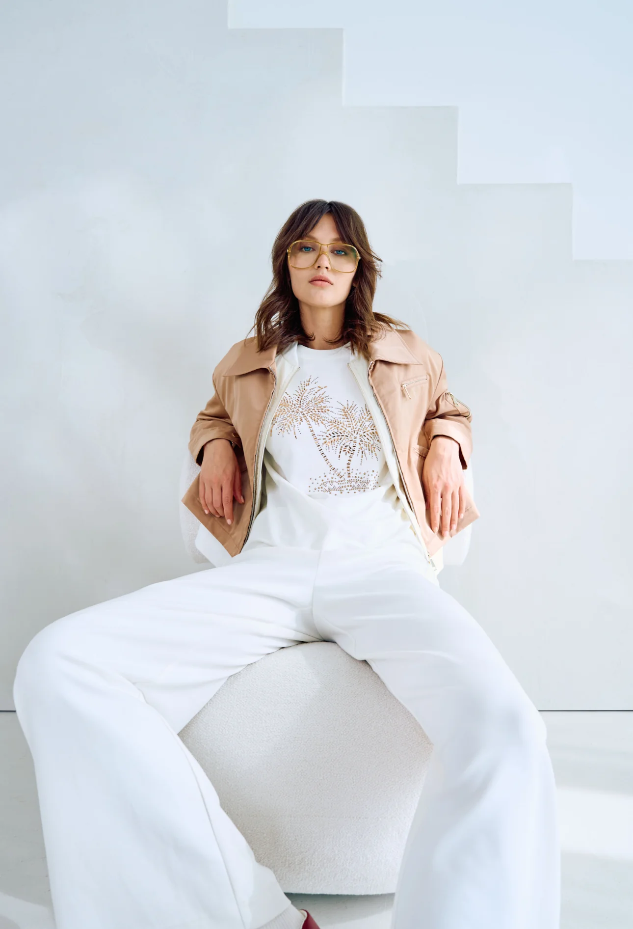TUZZI Golden Oasis 413.458 diamanté tree tee