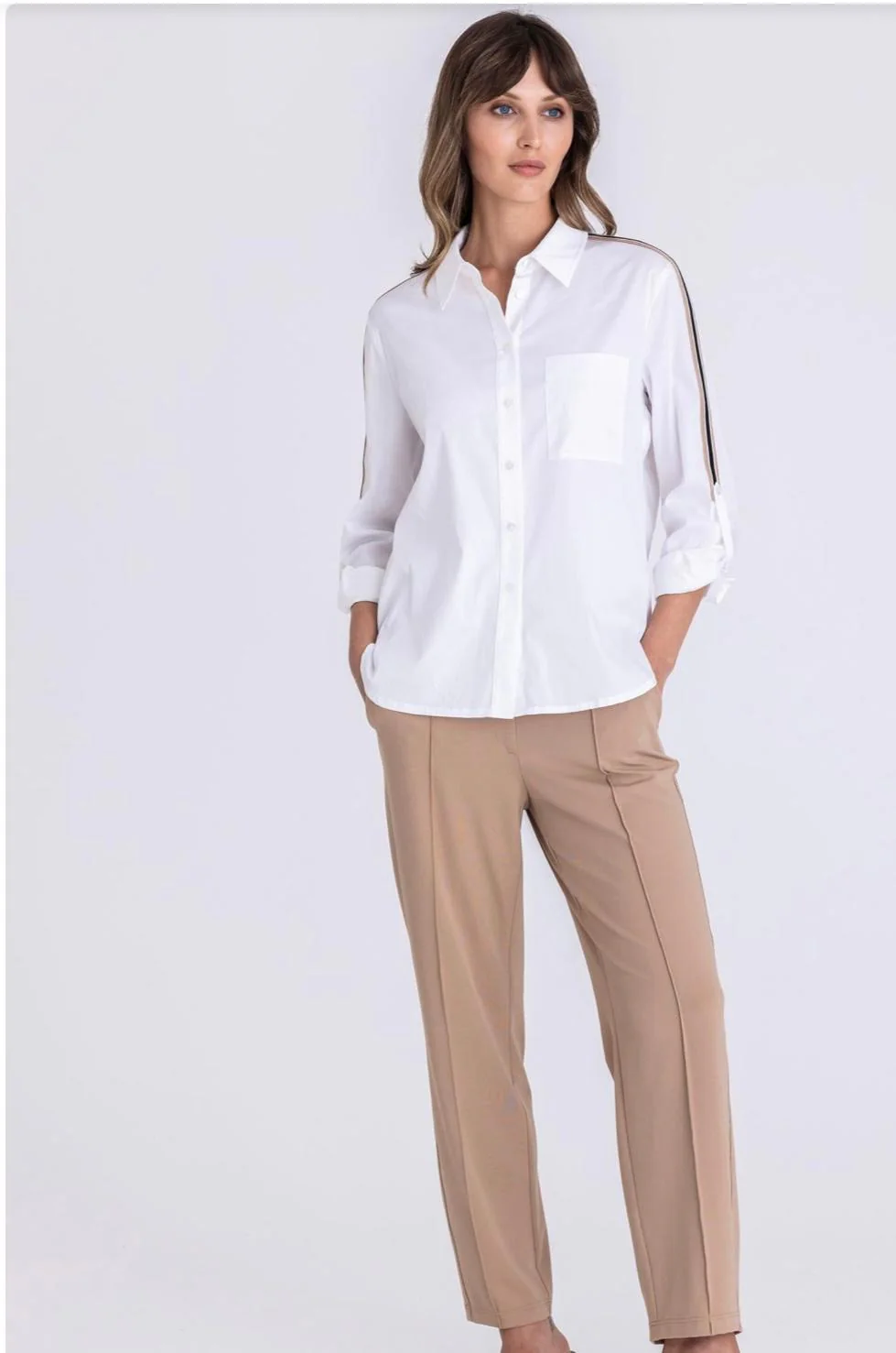TUZZI Golden Oasis 445.155 soft cream shirt - Image 2