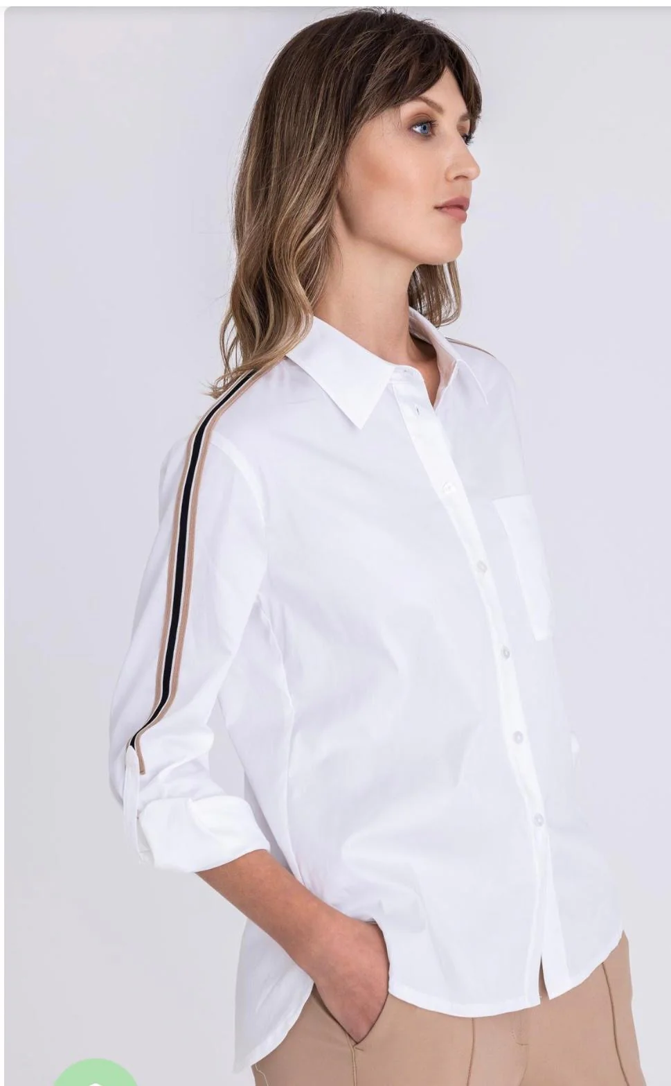 TUZZI Golden Oasis 445.155 soft cream shirt - Image 4