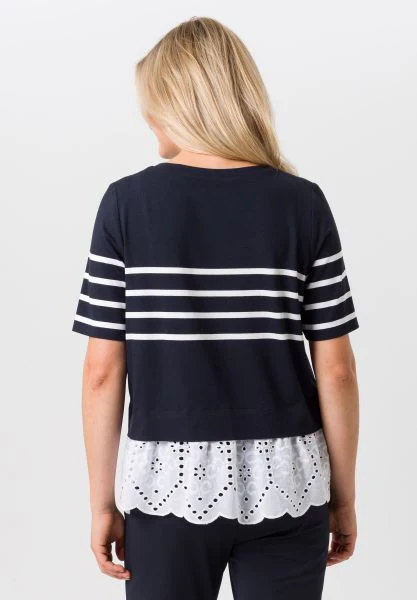 Tuzzi short sleeve stripe  sweater - Image 3