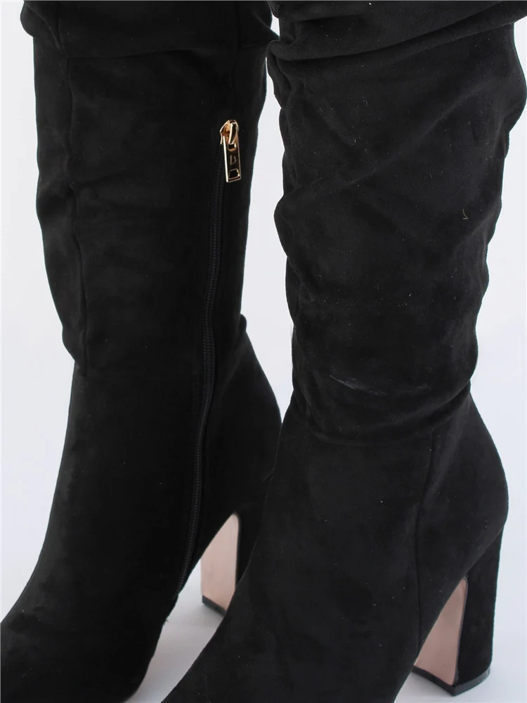 UNA HEALY Famous friend slouch boot in black - Image 2