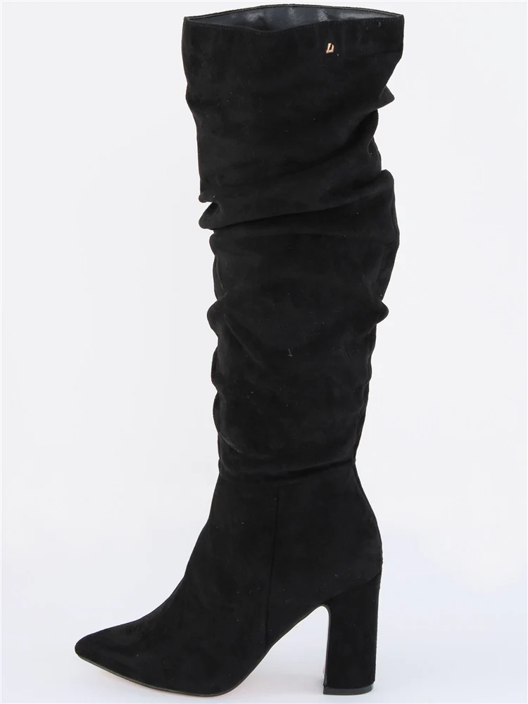 UNA HEALY Famous friend slouch boot in black - Image 3