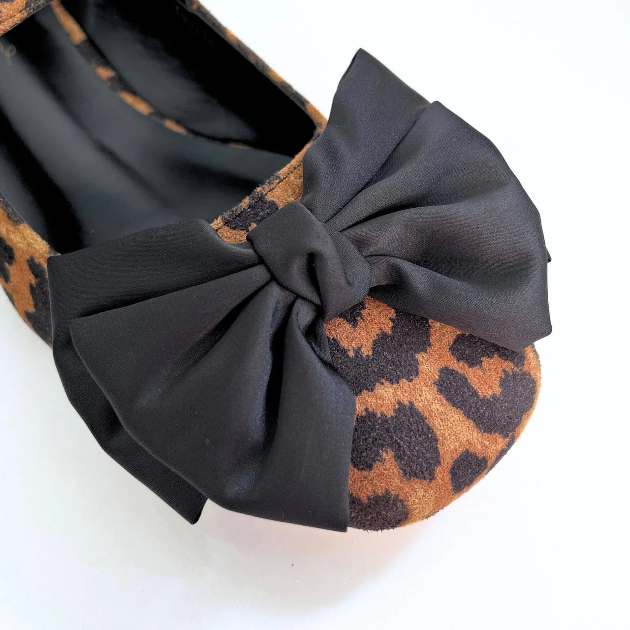 UNA HEALY Leopard Print Suede Mary Jane with Bow - Image 2