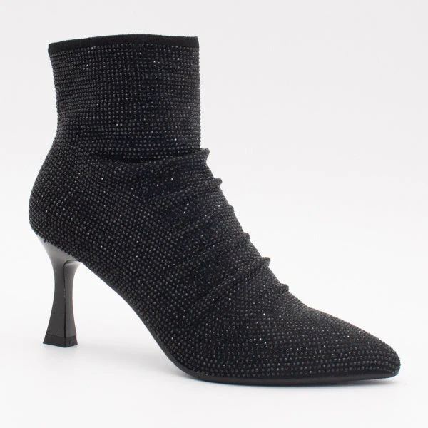 Una Healy Piano Picker Boot – Black Diamond Embellished in - Image 2