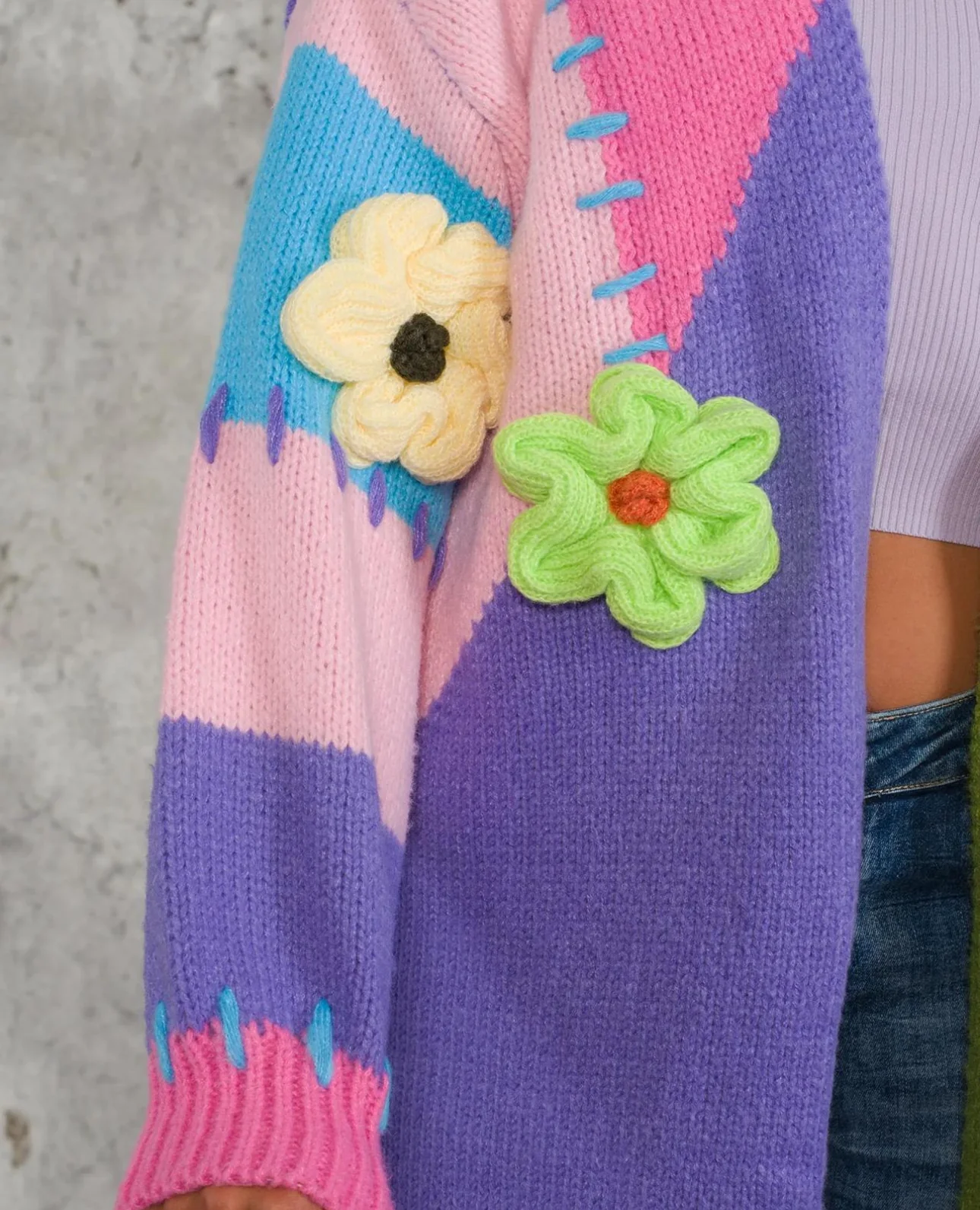 Colourburst floral cartigan 8881 - Image 4