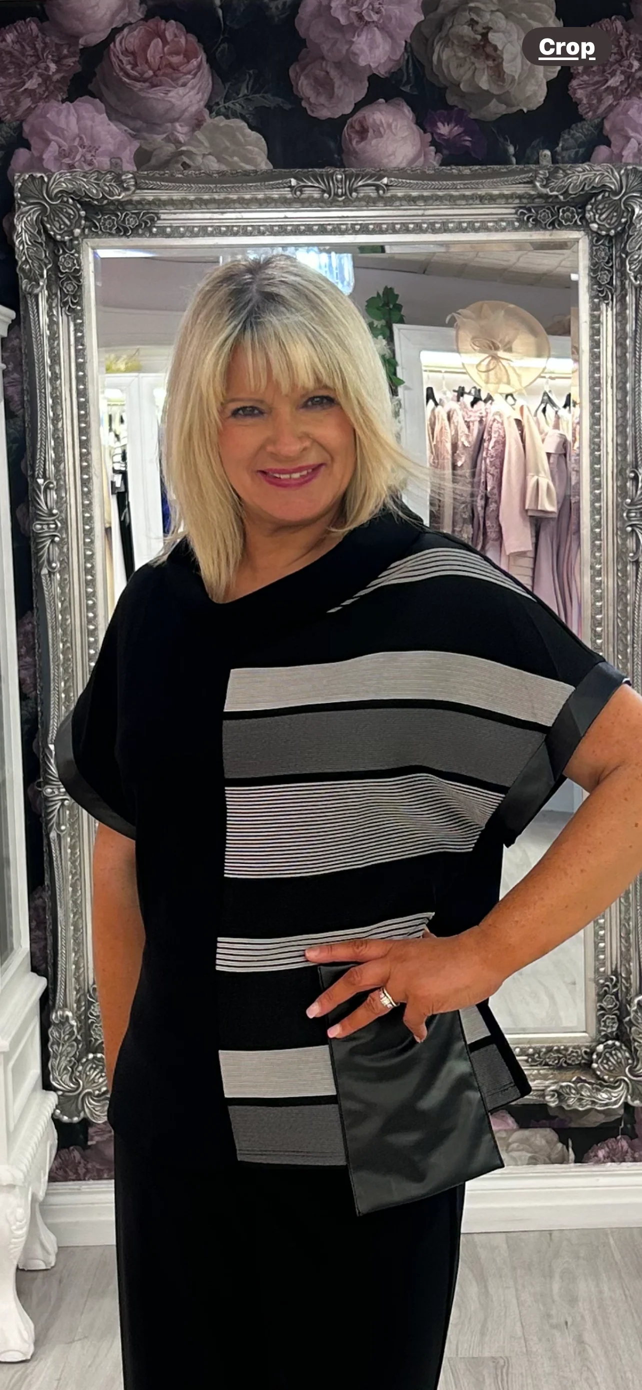 Inco Stripe on one Sleeve Top - Image 2