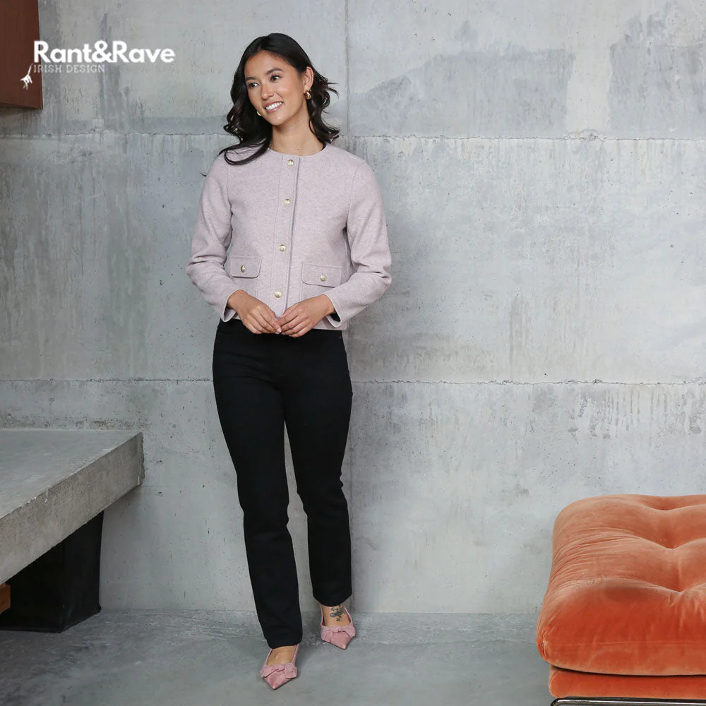 Rant & Rave Eada Jacket Pink. - Image 3