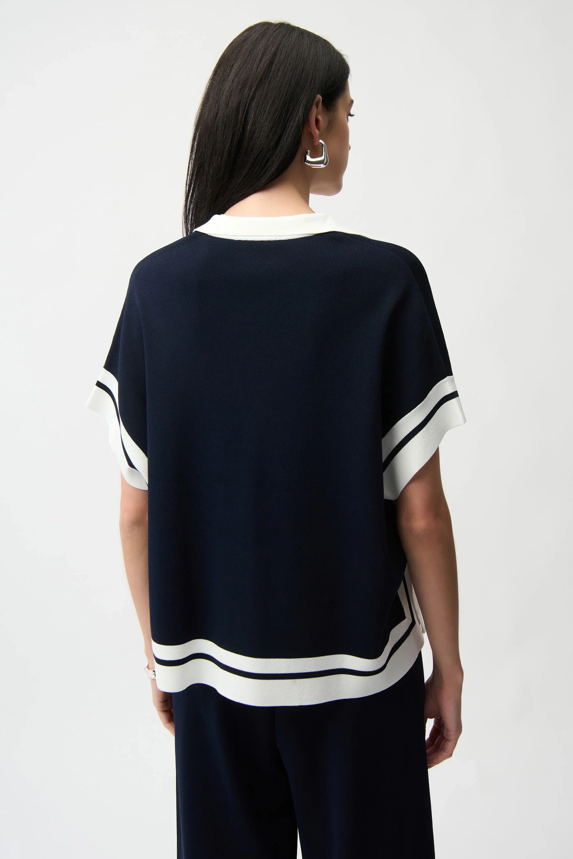 Viscose Blend Boxy Sweater With Stripe Detail
261941 - Image 4