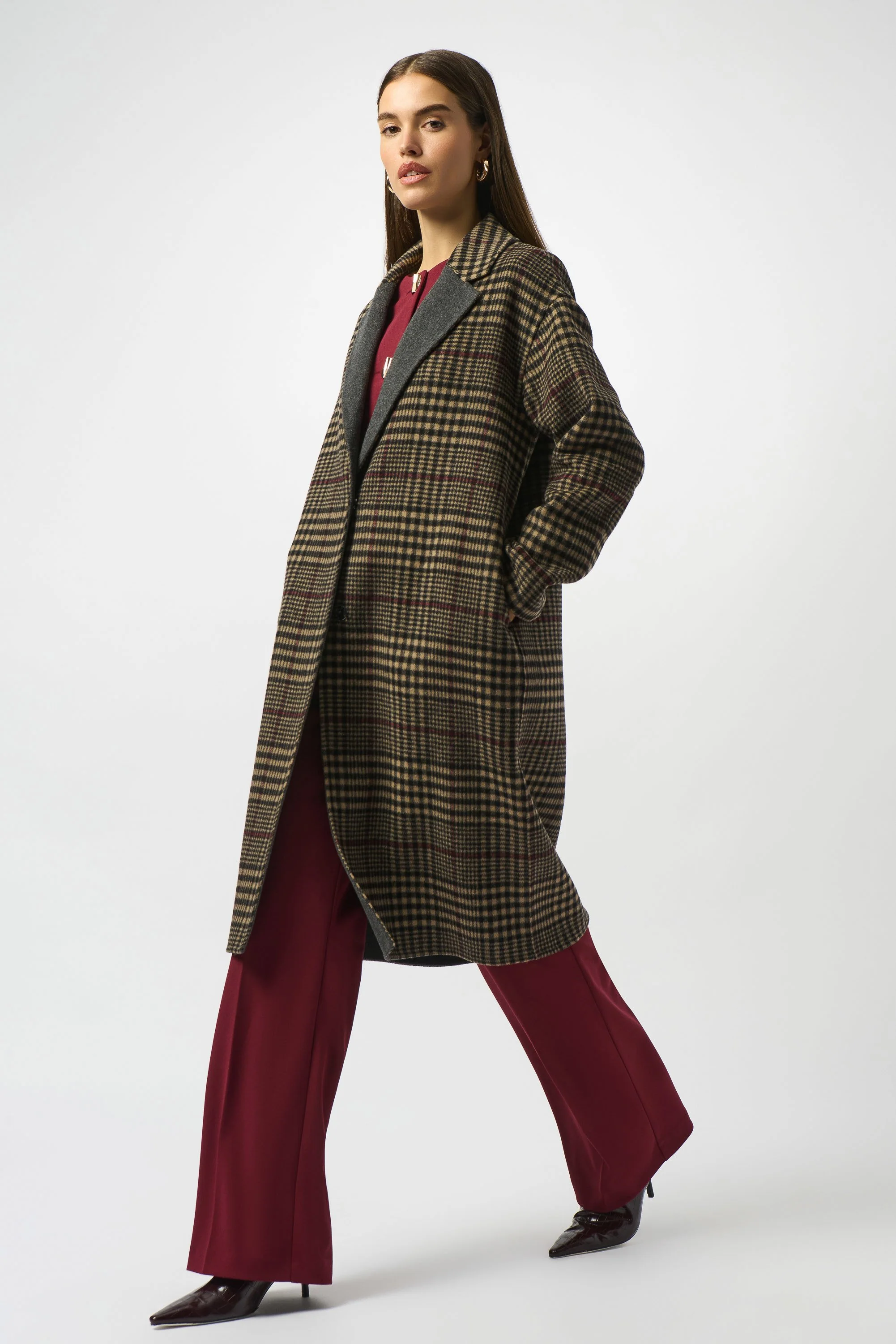 Wool Blend Plaid Double-Faced Coat
253946 - Image 3