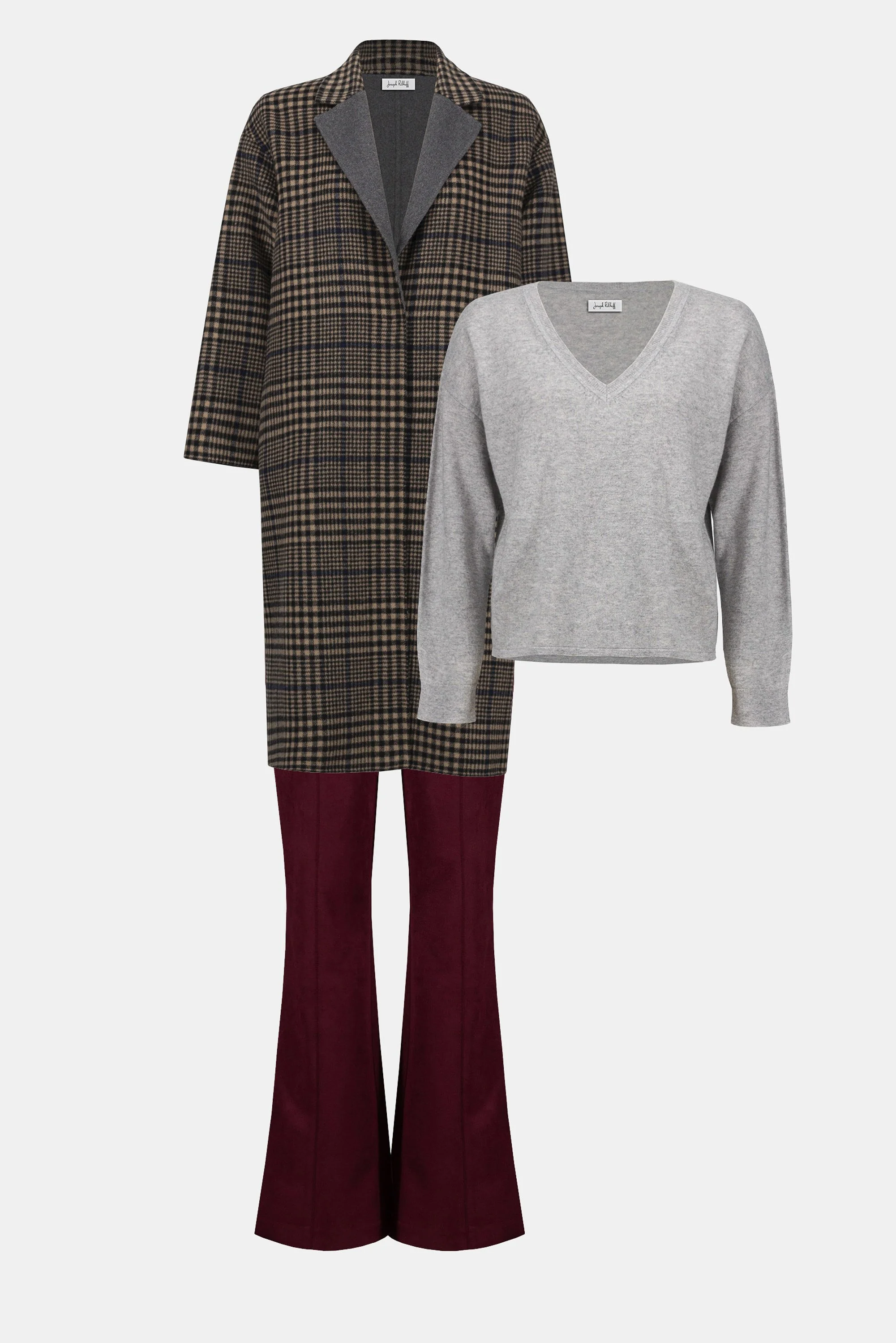 Wool Blend Plaid Double-Faced Coat
253946 - Image 4