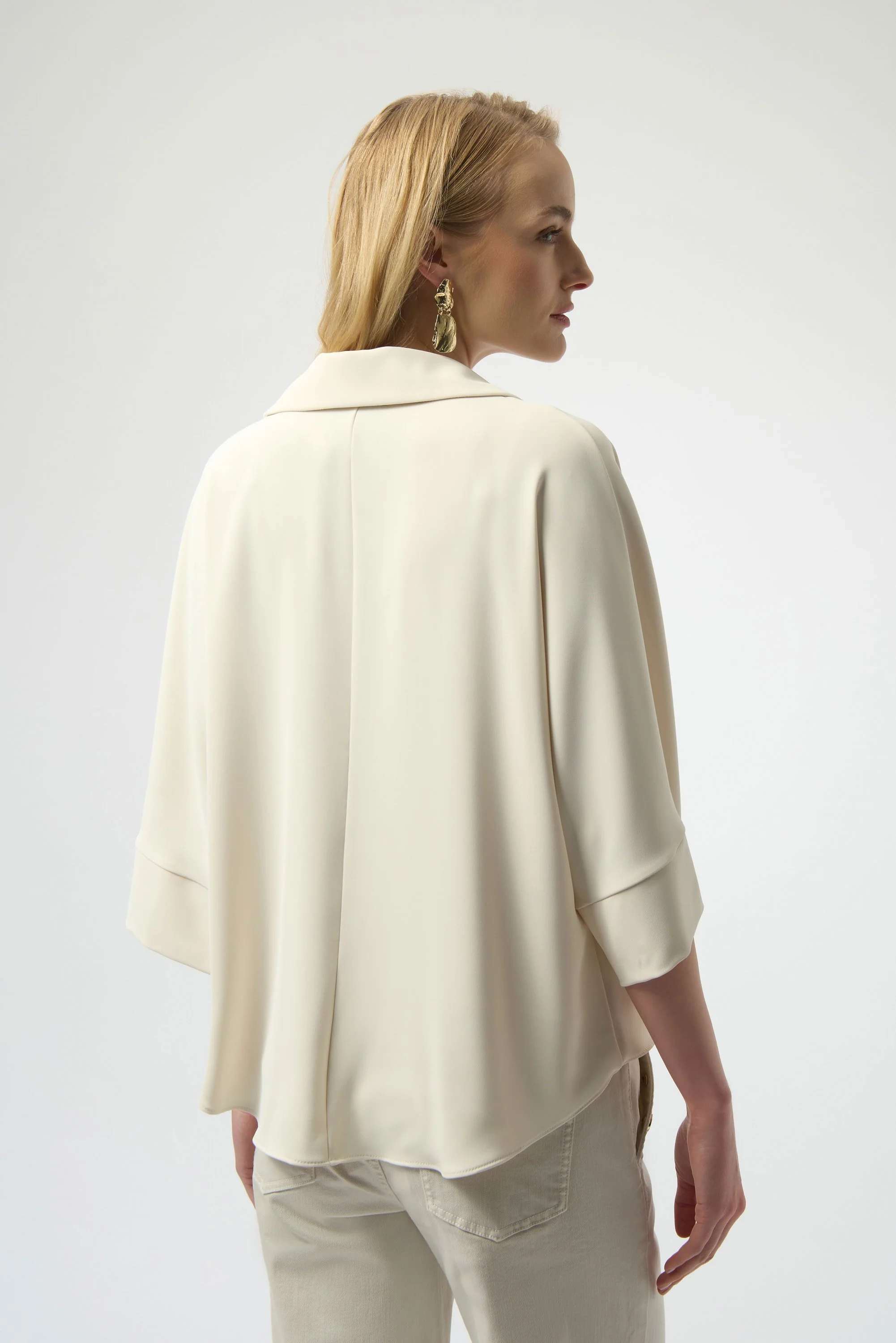 Woven Twill Boxy Wrap Top
254031 - Image 5