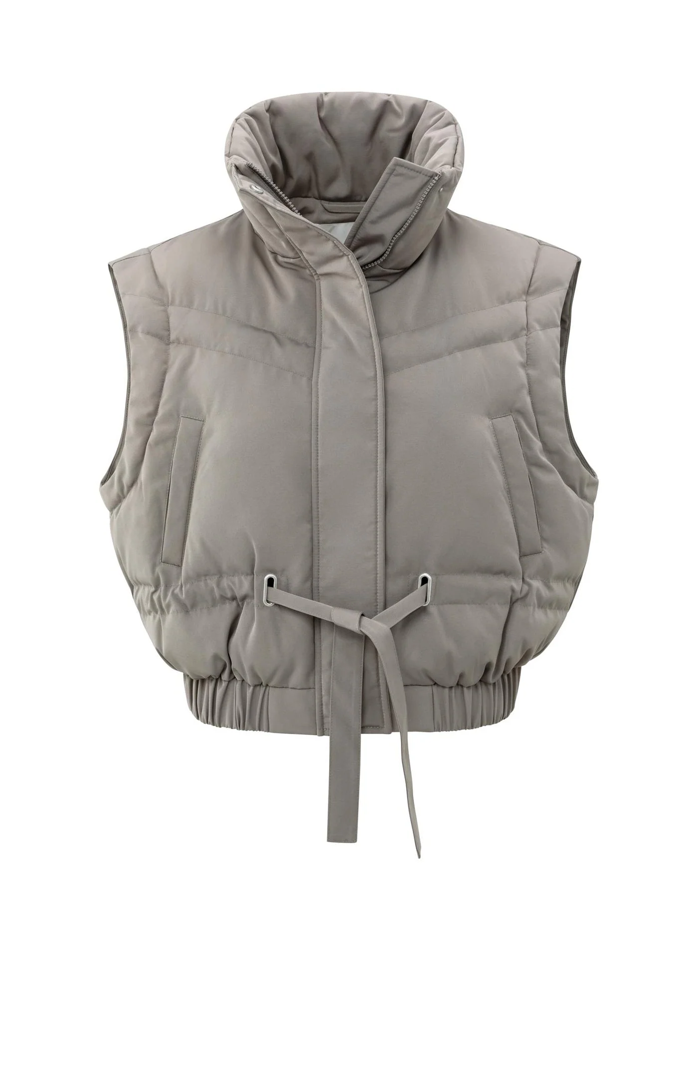 YAYA cropped nylon jacket with zip-off sleeves - Image 3