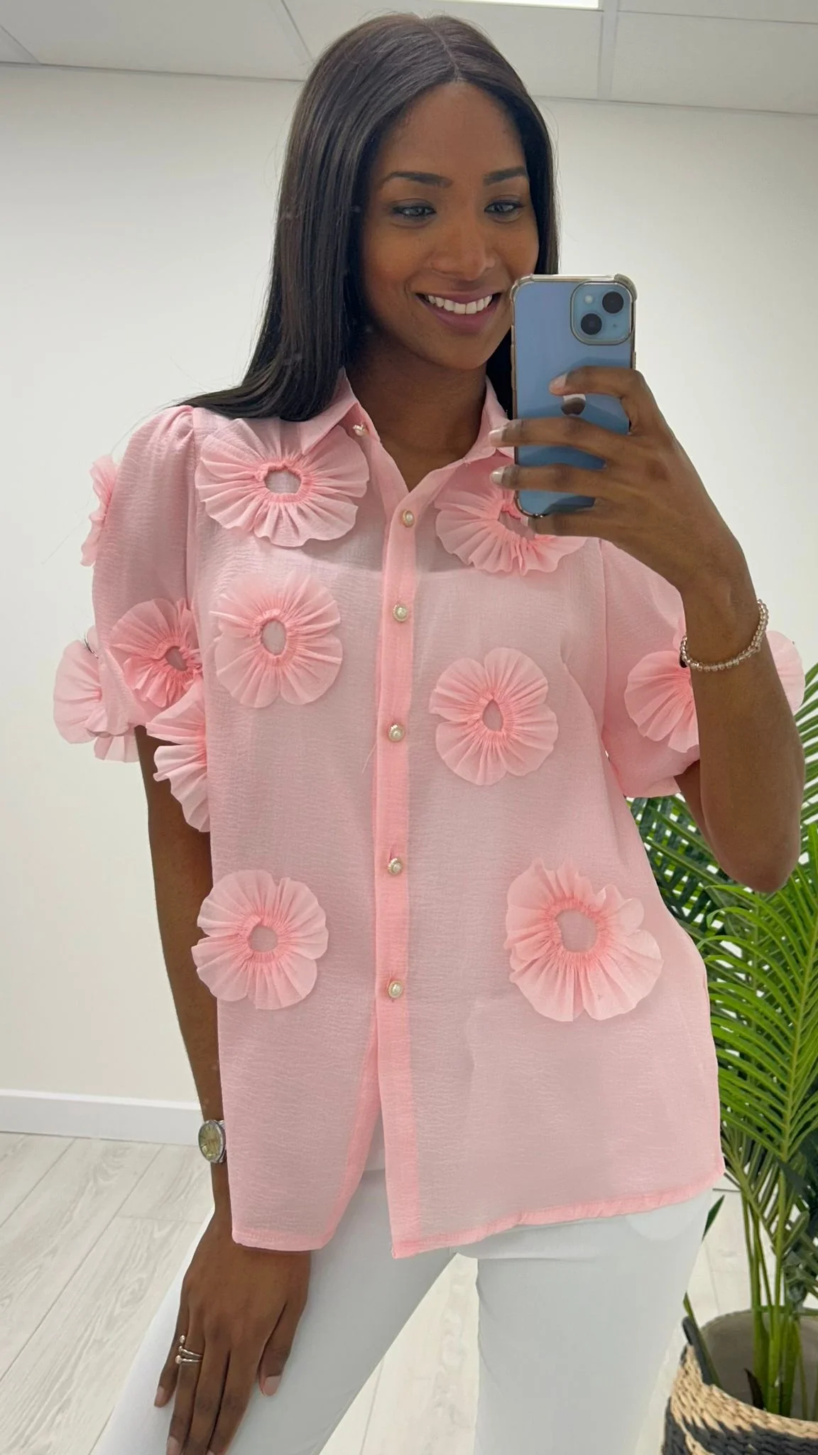 Zen pink blouse