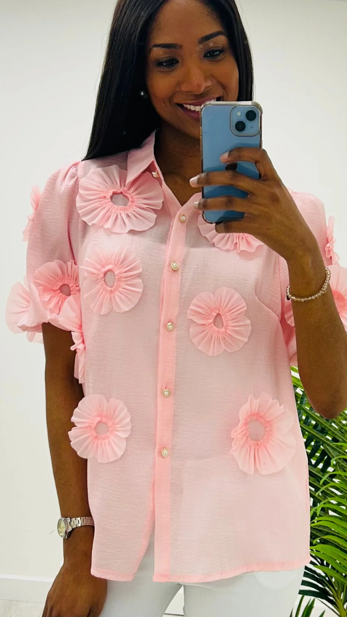 Zen pink blouse - Image 4