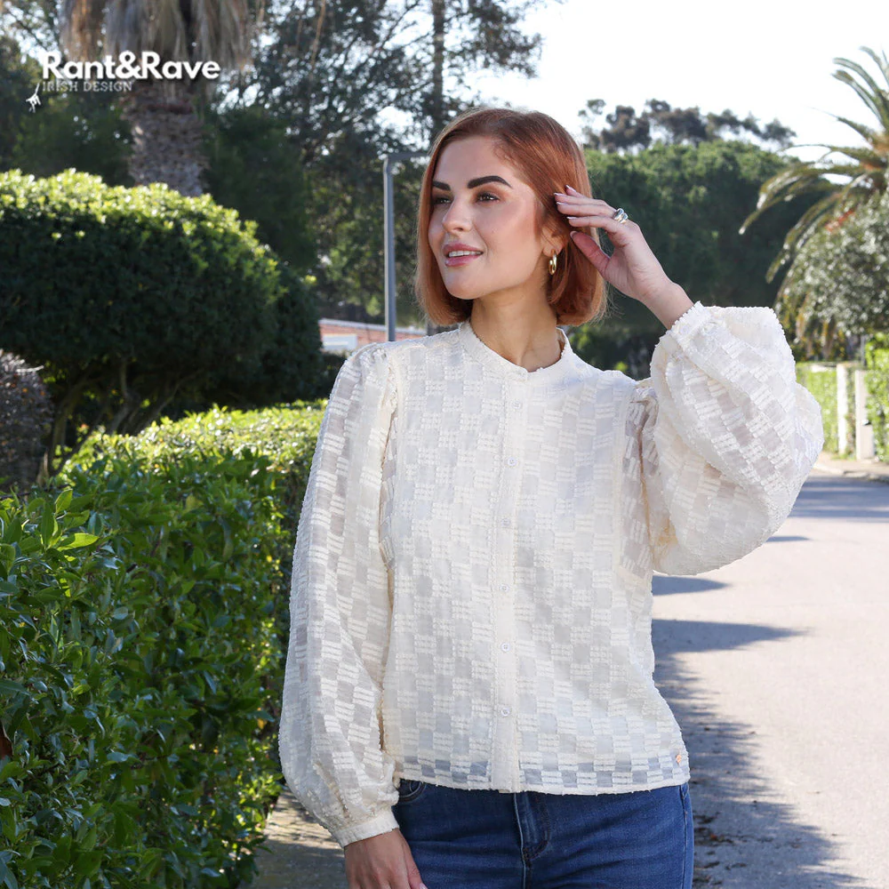 Zuri Blouse Cream - Image 2