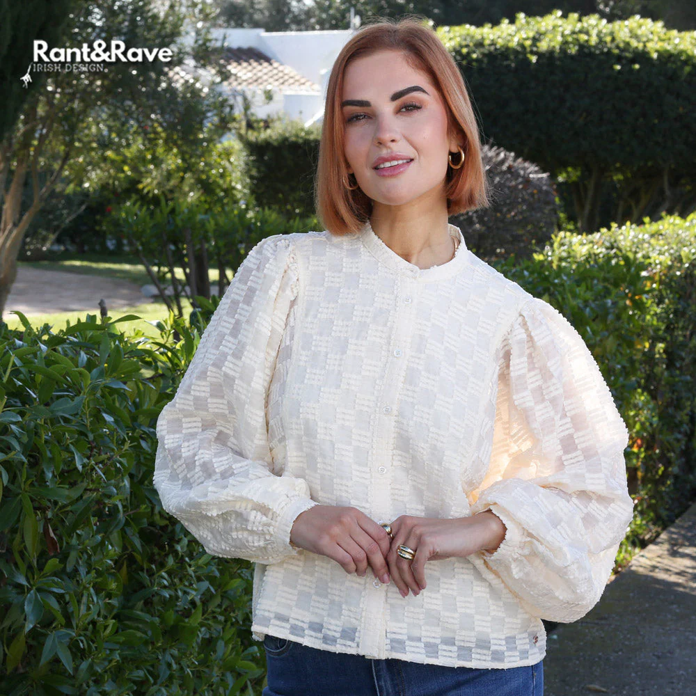 Zuri Blouse Cream - Image 3