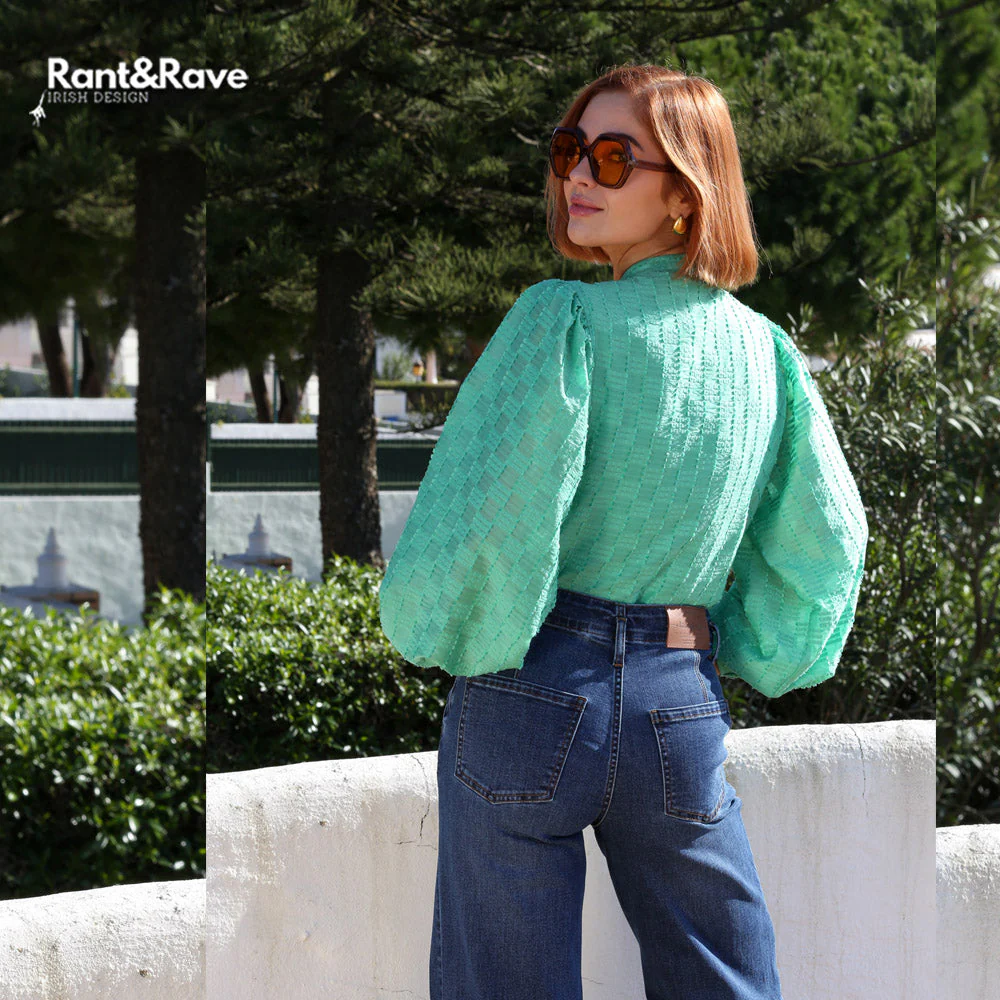 Zuri Blouse Green - Image 3